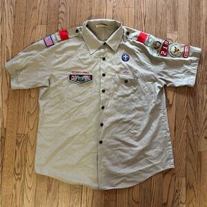 vintage boy scouts of america button up